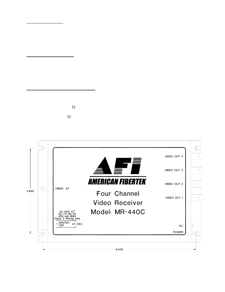 American Fibertek MR-440C User Manual | Page 3 / 4