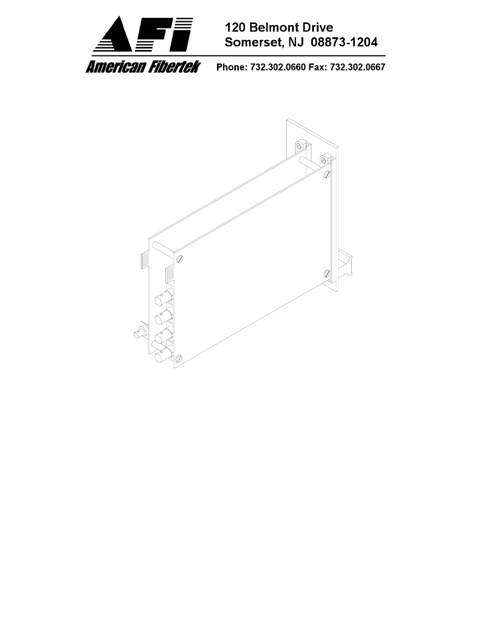 American Fibertek RT-404C User Manual | 4 pages