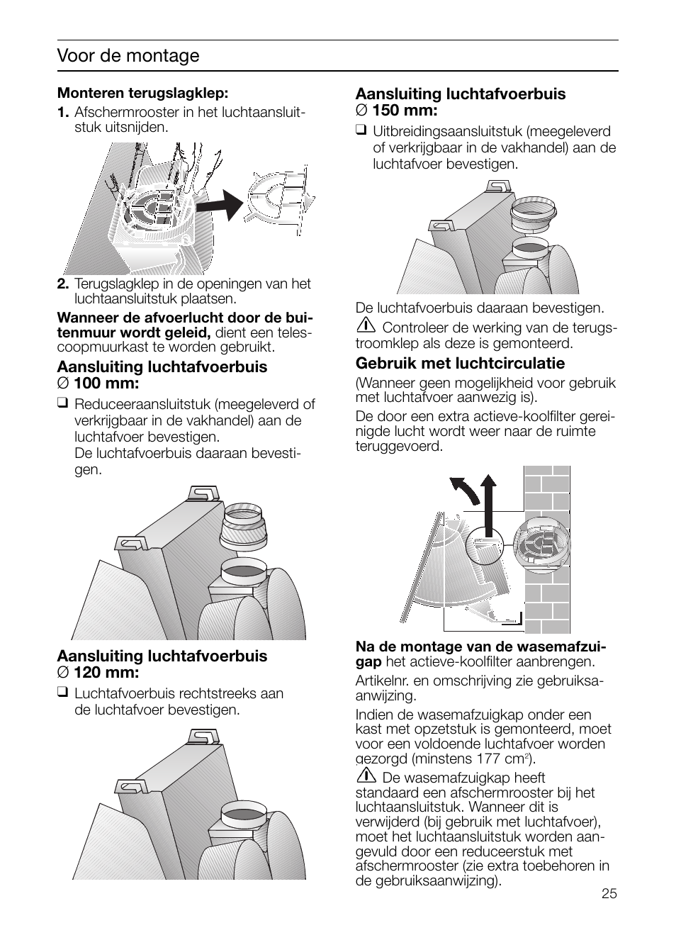 Voor de montage | Neff D2664X0 User Manual | Page 25 / 96