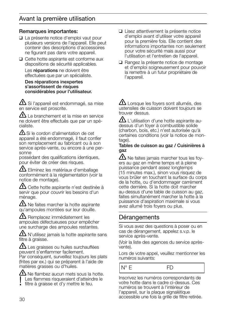 Neff D2664X0 User Manual | Page 30 / 96