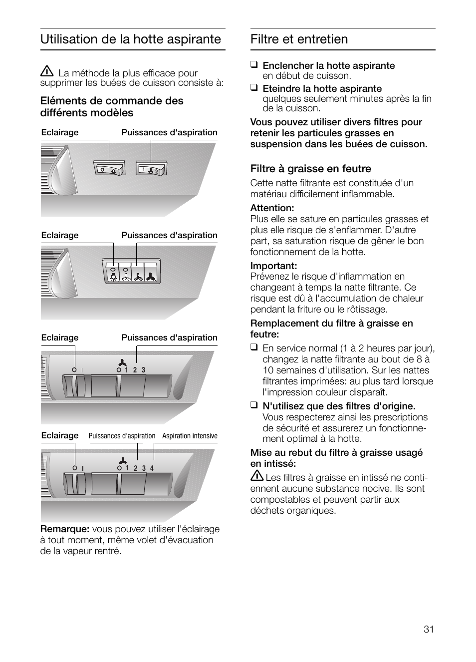 Neff D2664X0 User Manual | Page 31 / 96