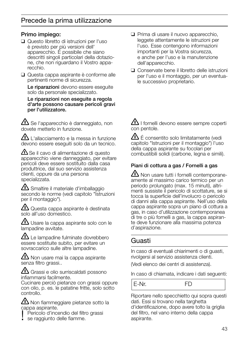 Neff D2664X0 User Manual | Page 43 / 96