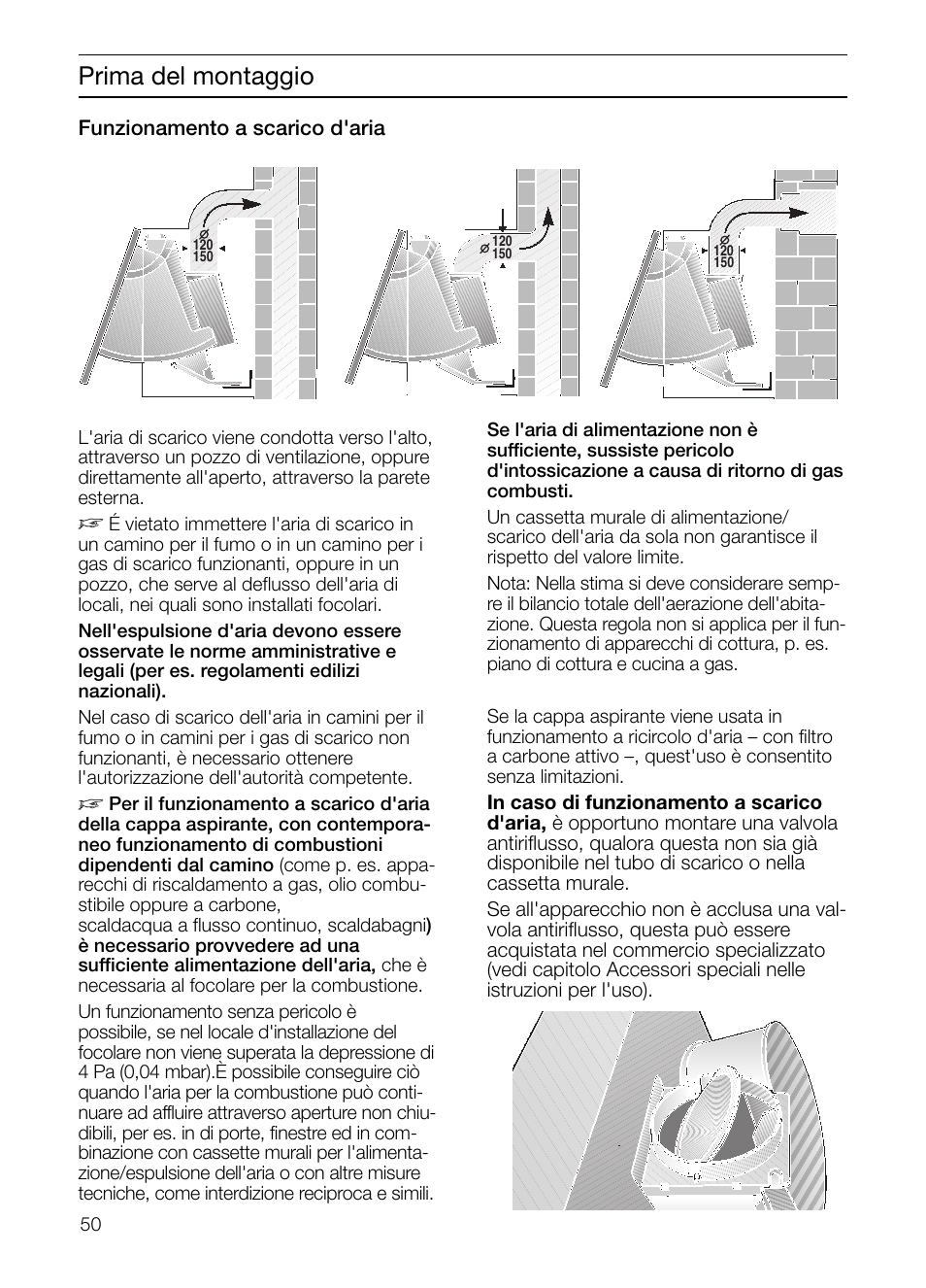 Prima del montaggio | Neff D2664X0 User Manual | Page 50 / 96