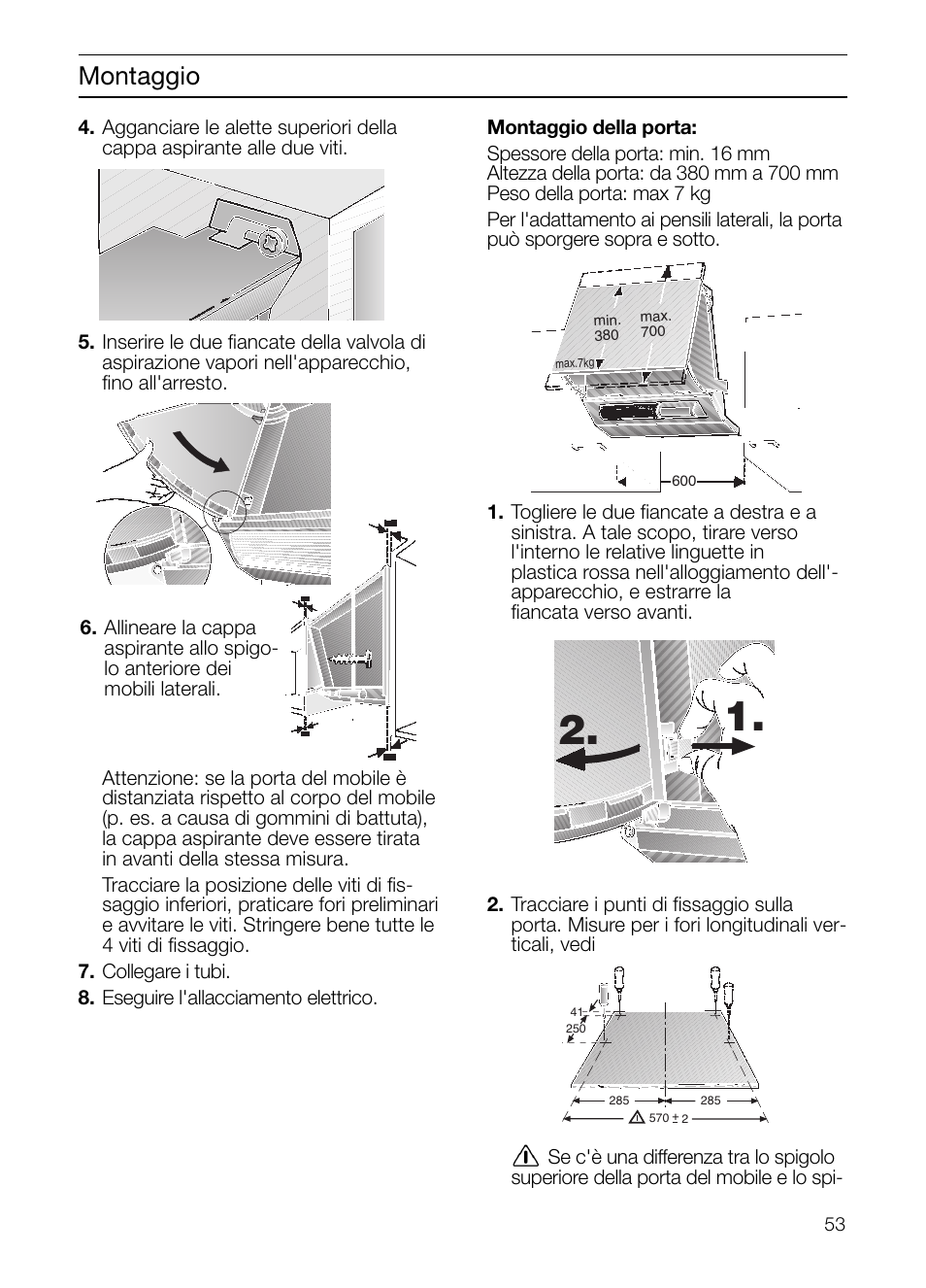 Montaggio | Neff D2664X0 User Manual | Page 53 / 96