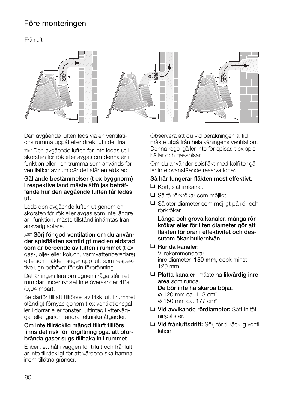 Före monteringen | Neff D2664X0 User Manual | Page 90 / 96