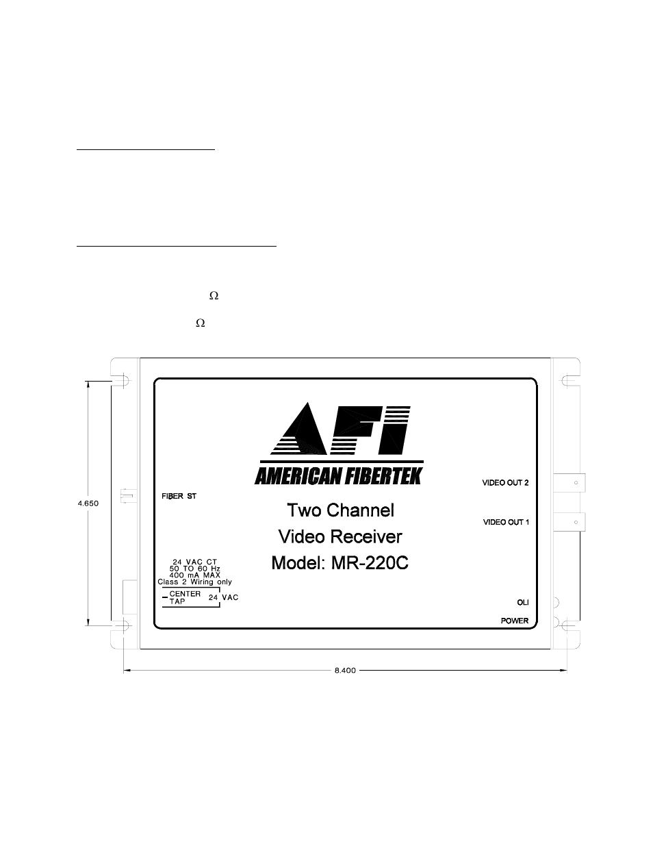 American Fibertek MR-220C User Manual | Page 3 / 4