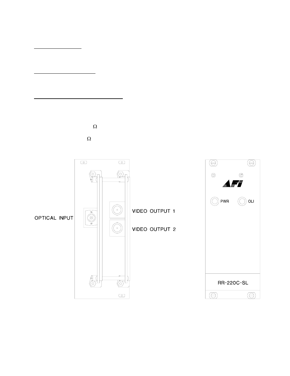 American Fibertek RR-220C-SL User Manual | Page 3 / 4