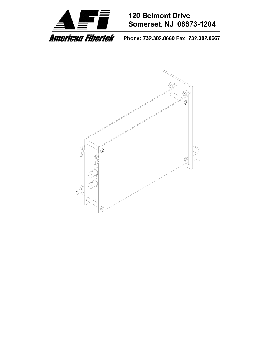 American Fibertek RT-220C User Manual | 4 pages