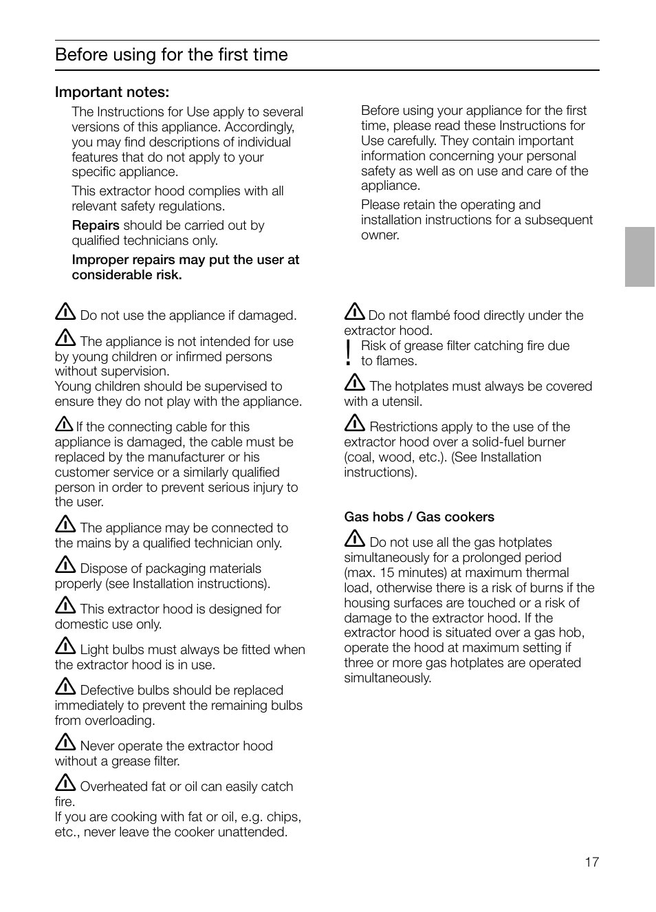 Neff D1654W0 User Manual | Page 17 / 84