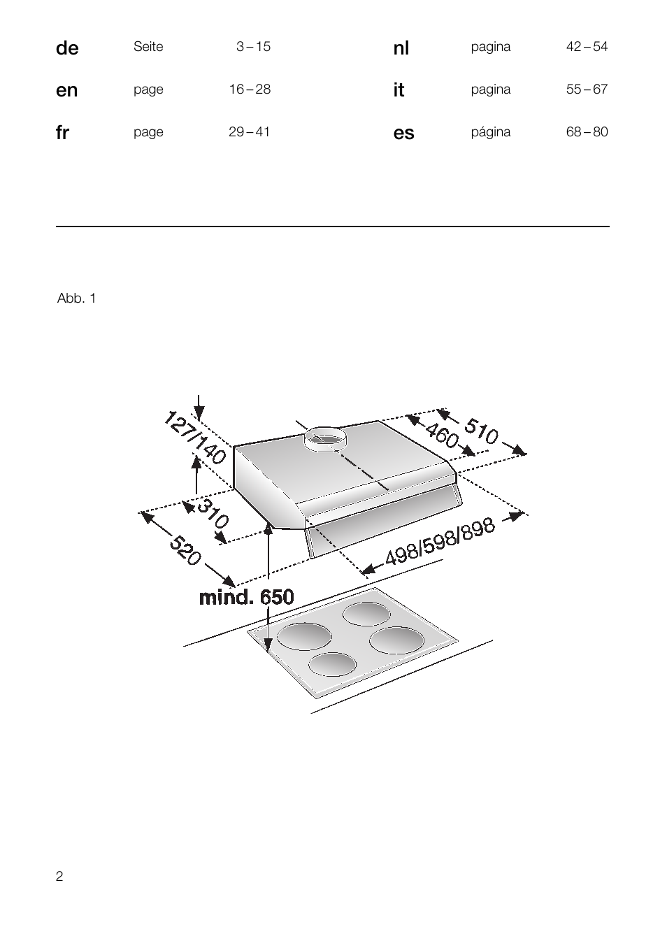 Neff D1654W0 User Manual | Page 2 / 84