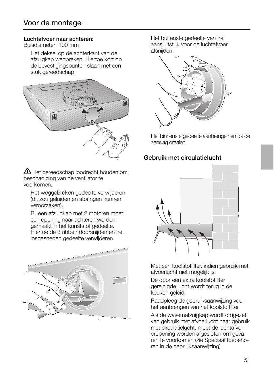 Voor de montage | Neff D1654W0 User Manual | Page 51 / 84