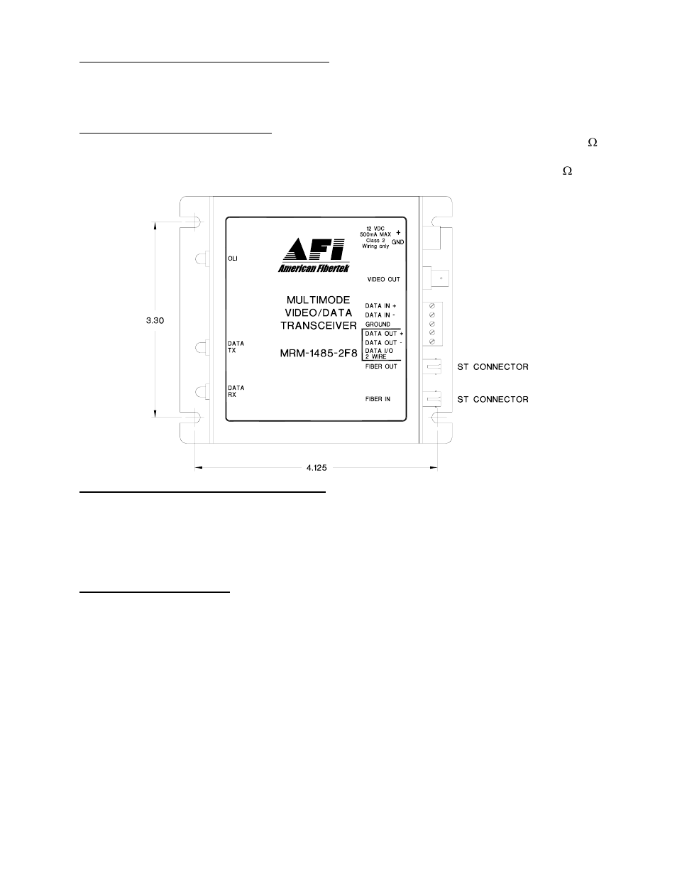 American Fibertek MRM-1485-2F8 User Manual | Page 4 / 8