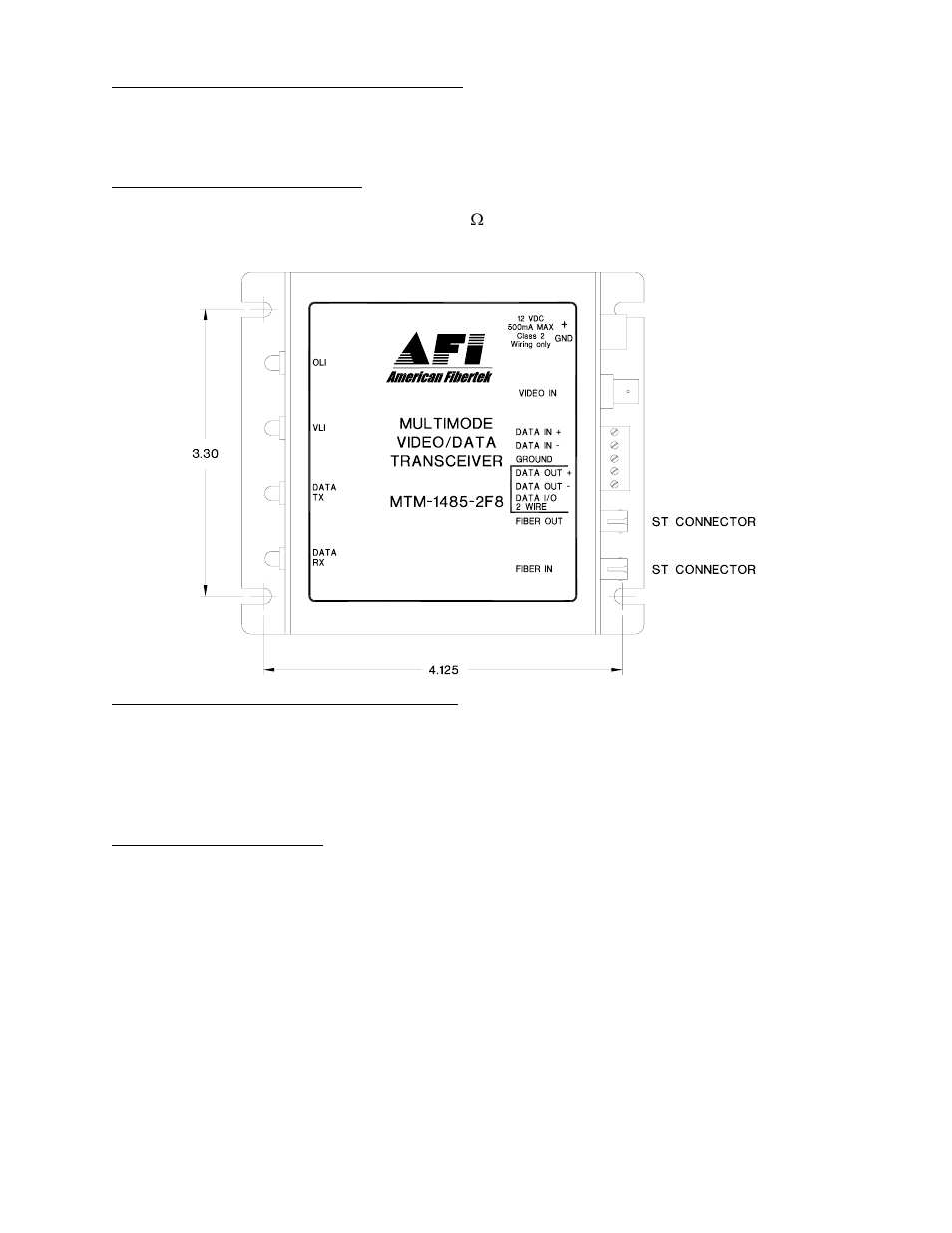 American Fibertek MTM-1485-2F8 User Manual | Page 4 / 8