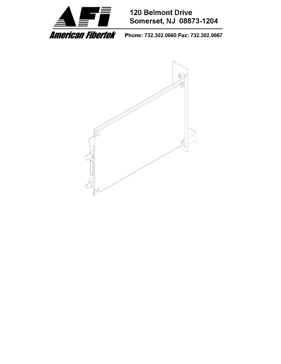 American Fibertek RRM-1200B User Manual | 4 pages