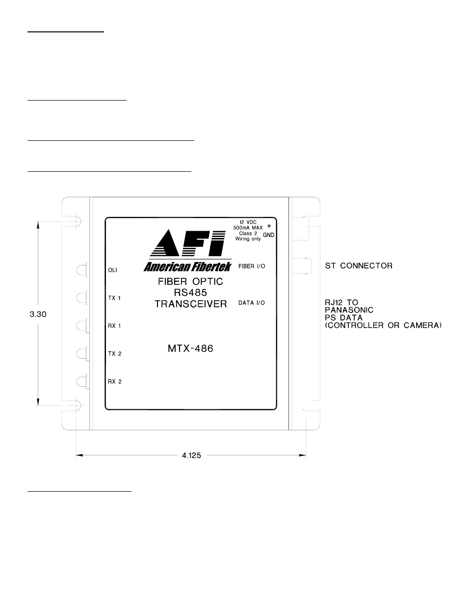 American Fibertek MTX-486 User Manual | Page 3 / 4