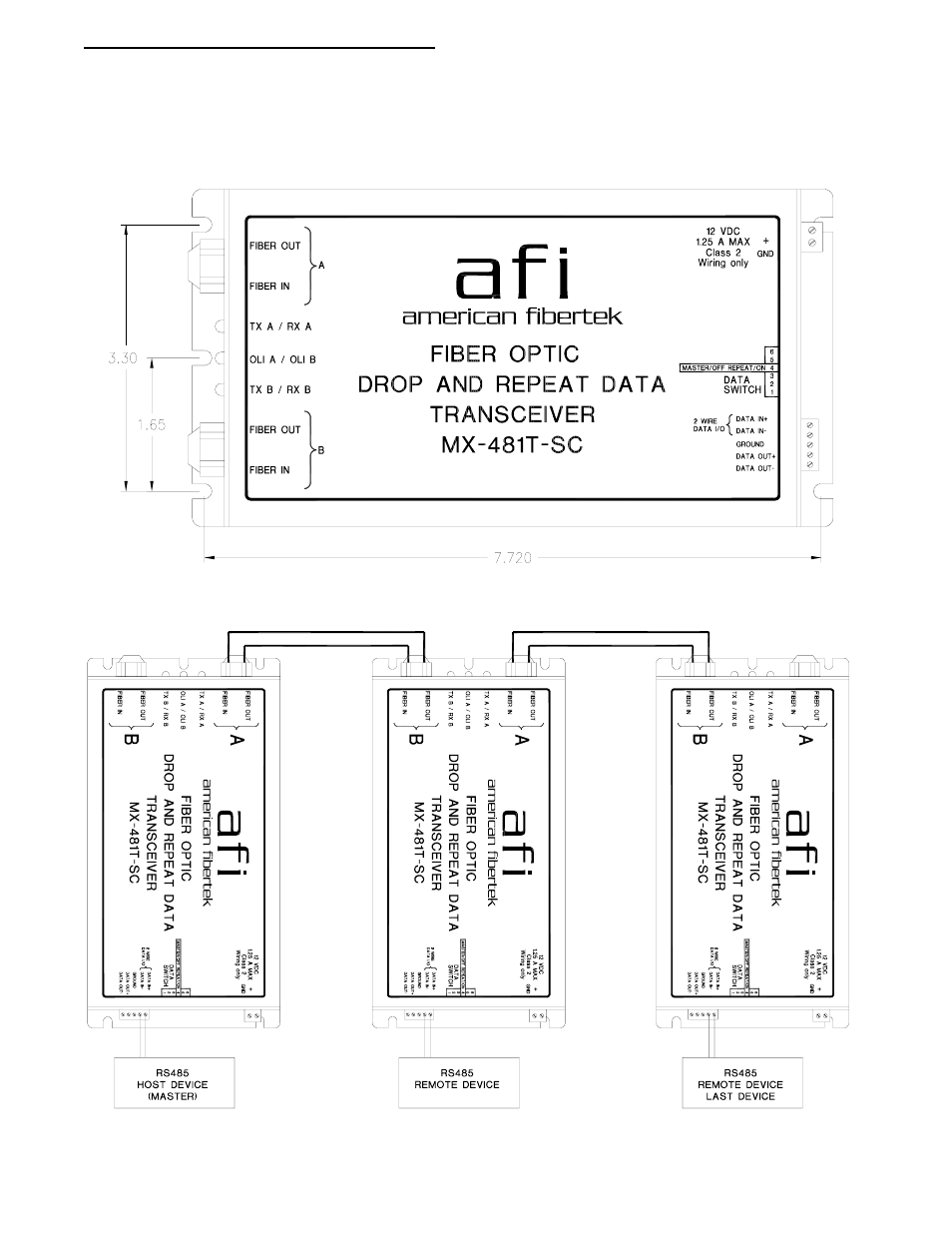 American Fibertek MX-481T-SC User Manual | Page 4 / 8