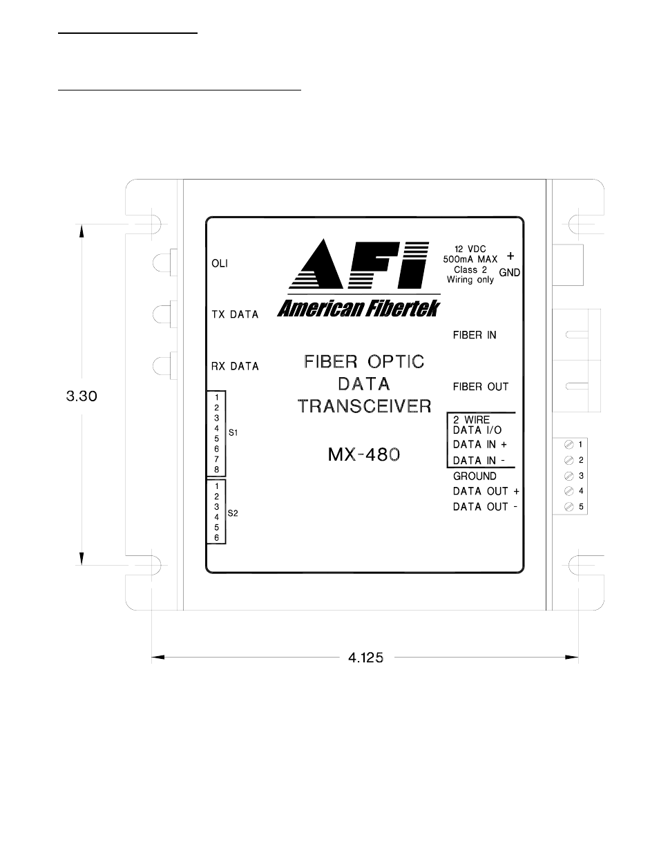 American Fibertek MX-480 User Manual | Page 4 / 8