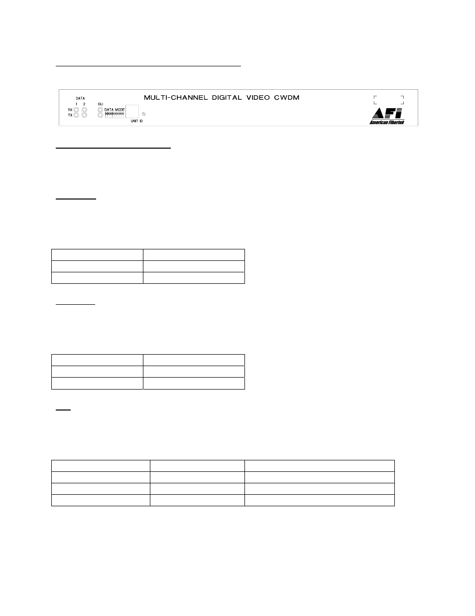 American Fibertek RR-93285SL User Manual | Page 12 / 15