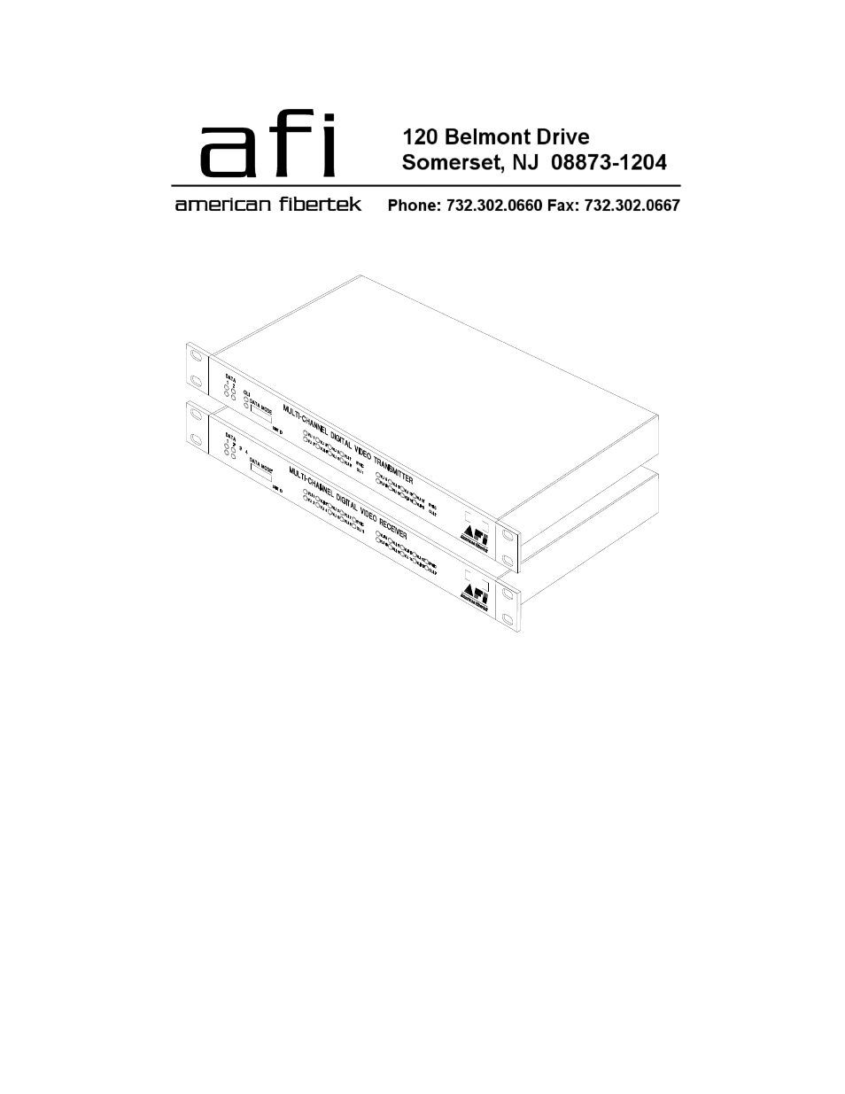 American Fibertek MRX-91685C-SL User Manual | 10 pages