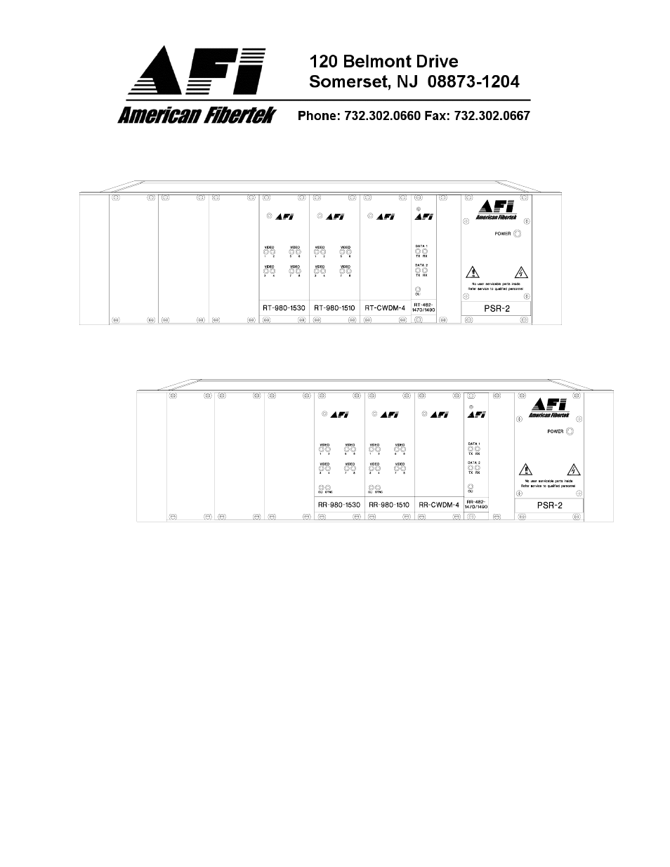 American Fibertek RR-91685SL User Manual | 16 pages