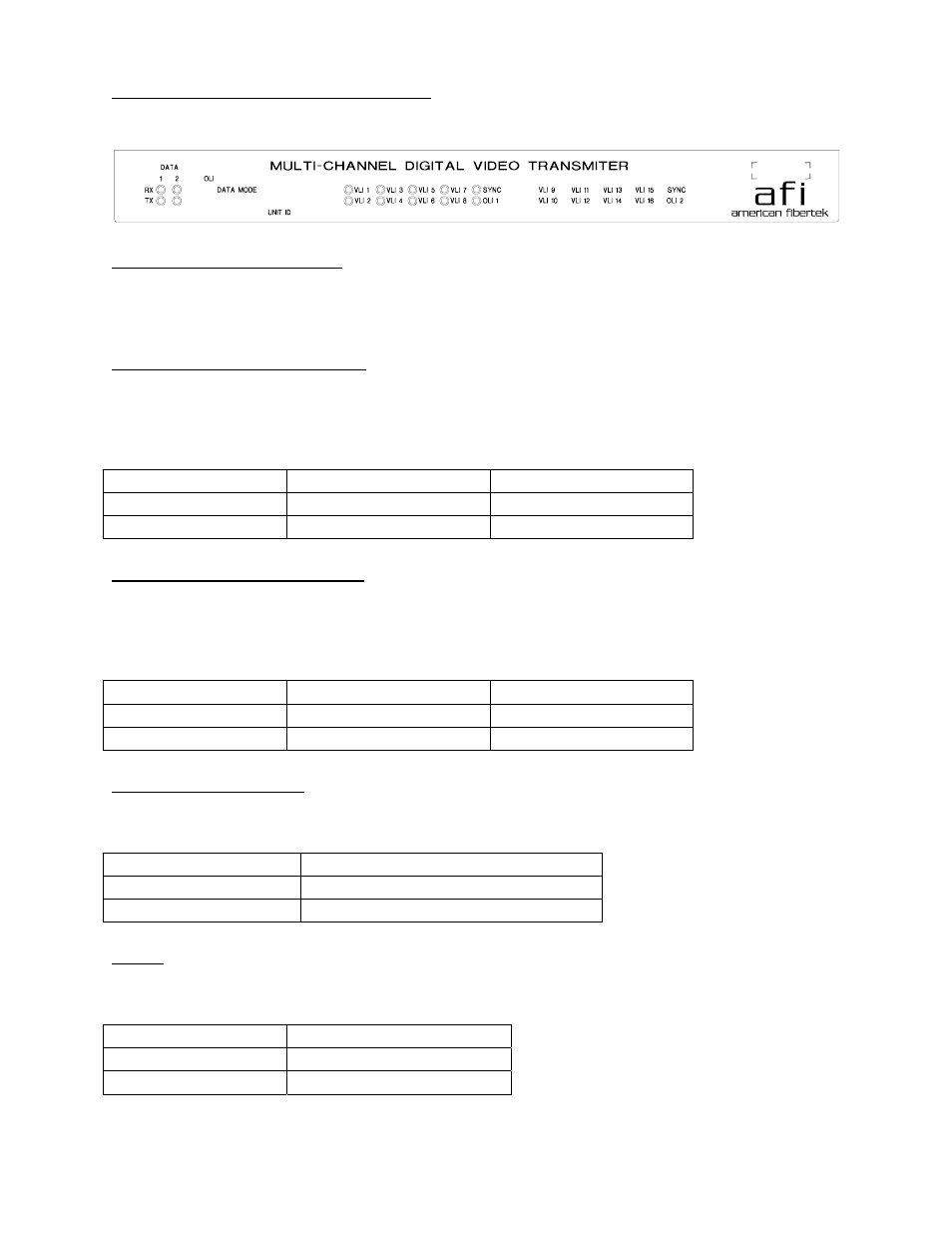 American Fibertek MRX-986-UTP User Manual | Page 9 / 12
