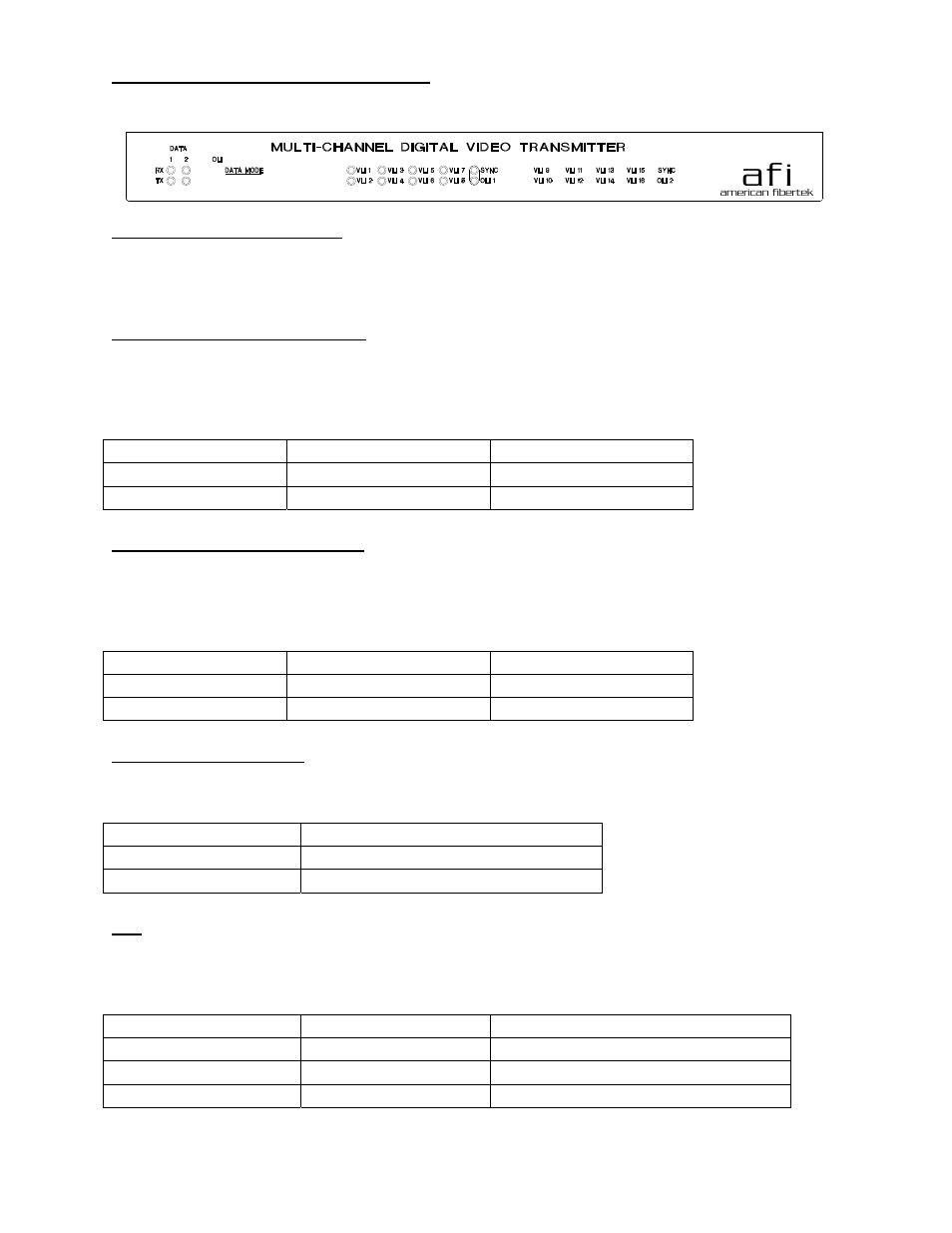 Af i | American Fibertek MRX-986C-SL User Manual | Page 8 / 10