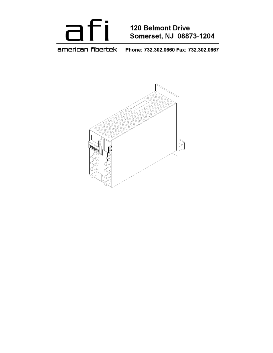 American Fibertek RR-984C-SL User Manual | 6 pages