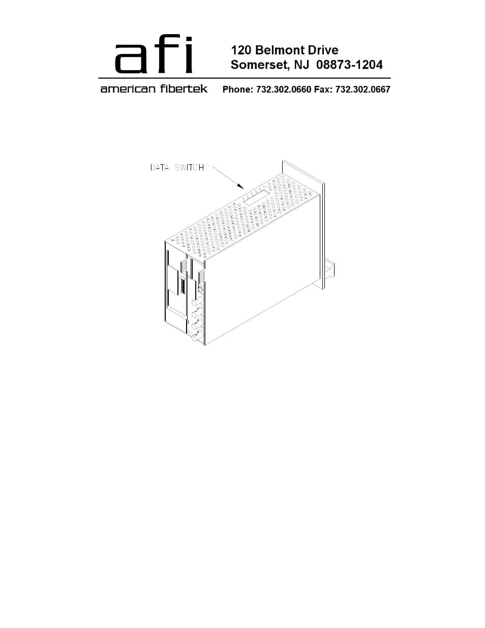 American Fibertek RR-944C User Manual | 8 pages