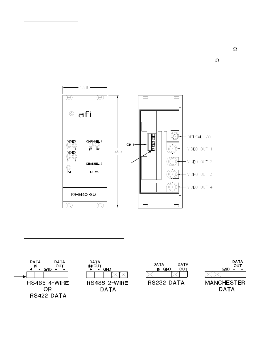 American Fibertek RR-944C User Manual | Page 4 / 8