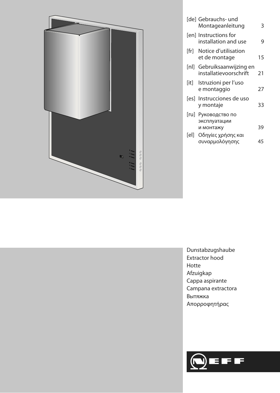 Neff D99L11N0 User Manual | 52 pages