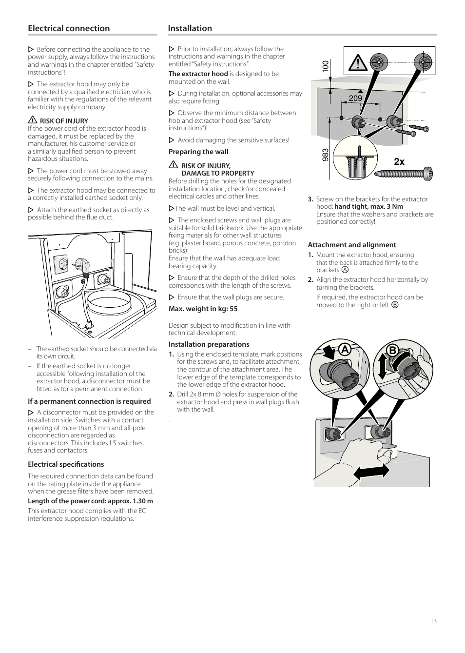 Neff D99L11N0 User Manual | Page 13 / 52