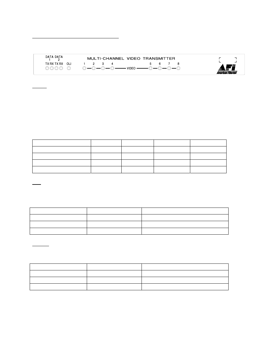 American Fibertek MRX-8889C User Manual | Page 8 / 12