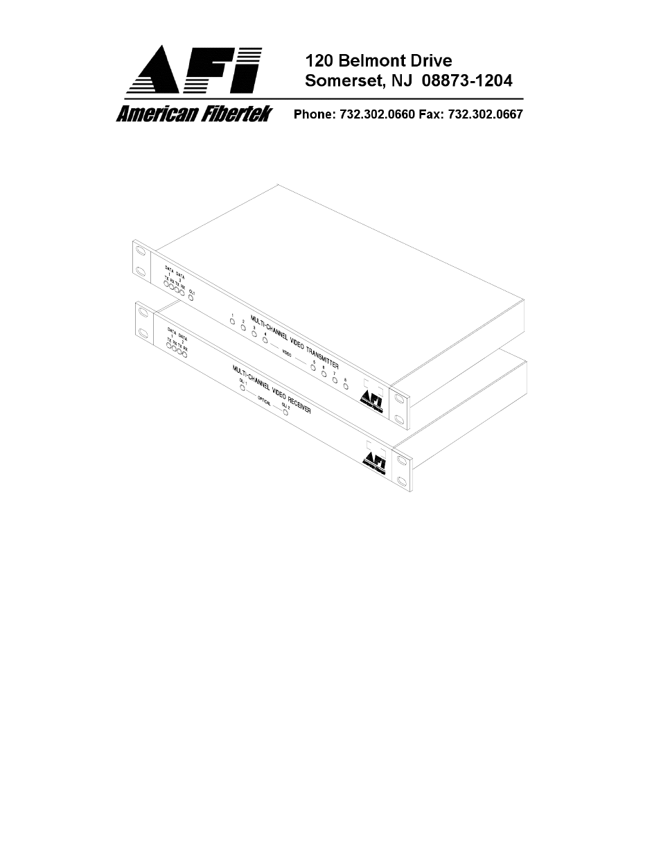 American Fibertek MRX-8885C User Manual | 12 pages