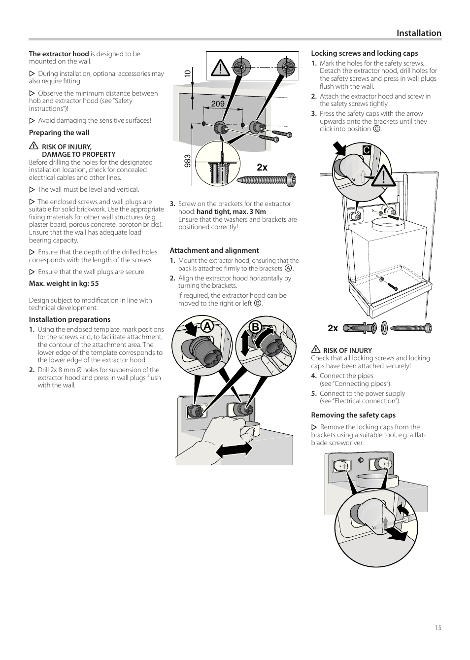 Neff D99L10N0 User Manual | Page 15 / 52