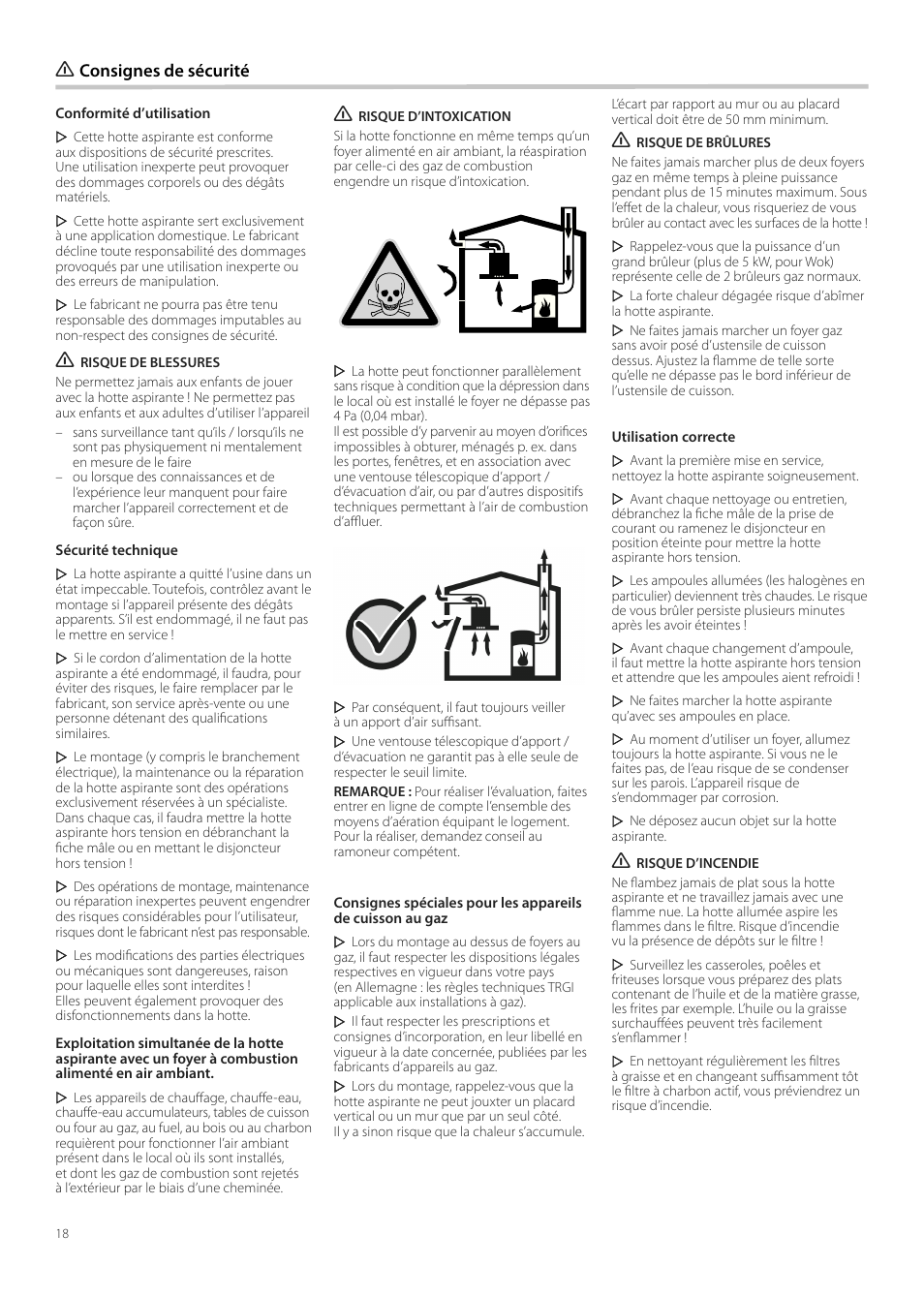 Consignes de sécurité | Neff D99L10N0 User Manual | Page 18 / 52