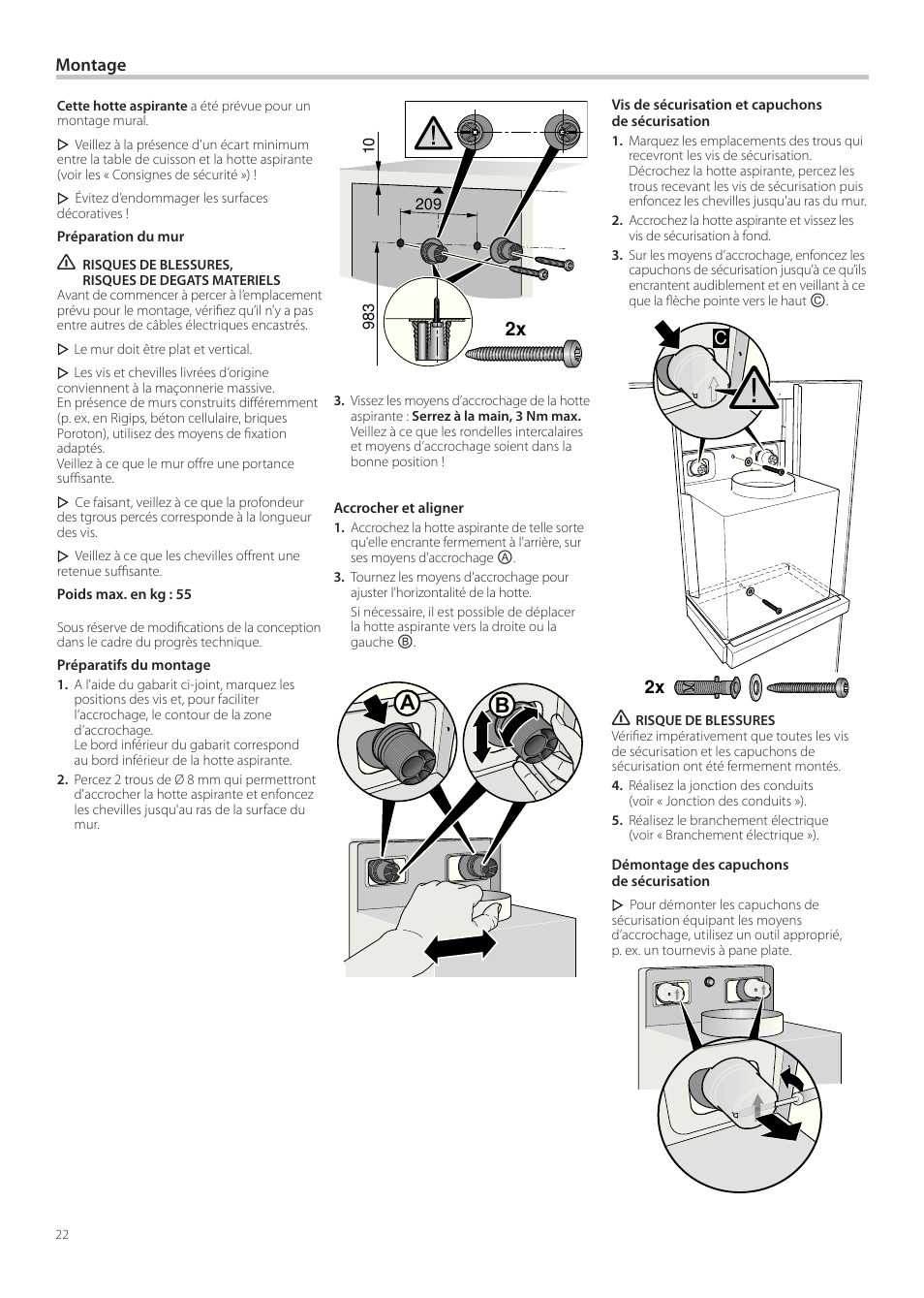 Neff D99L10N0 User Manual | Page 22 / 52