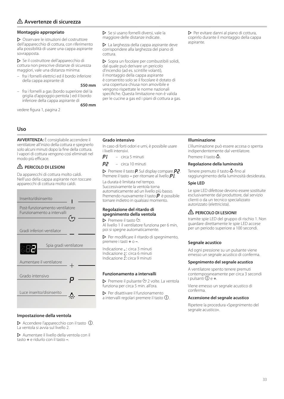 Avvertenze di sicurezza | Neff D99L10N0 User Manual | Page 33 / 52