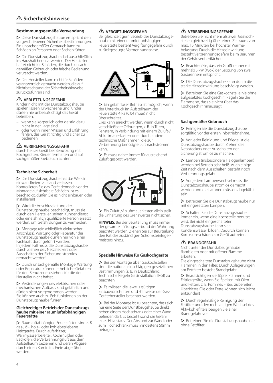 Sicherheitshinweise | Neff D99L10N0 User Manual | Page 4 / 52
