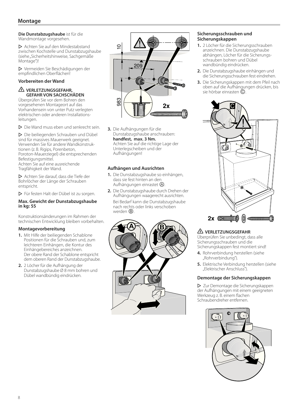 Neff D99L10N0 User Manual | Page 8 / 52