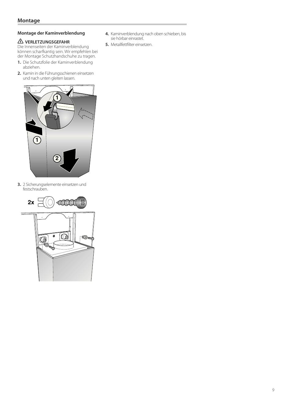 Neff D99L10N0 User Manual | Page 9 / 52