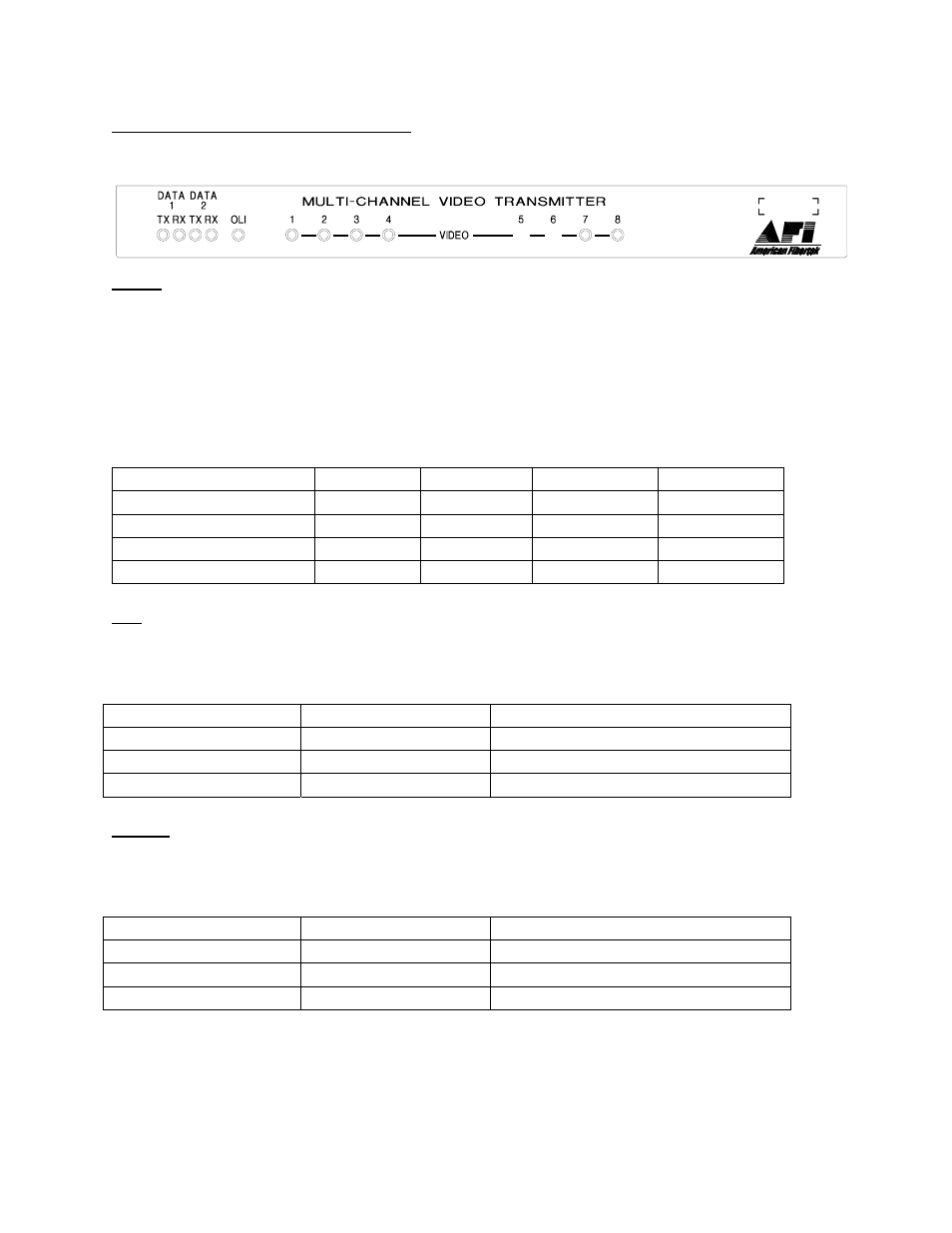 American Fibertek MRX-8689C User Manual | Page 8 / 12