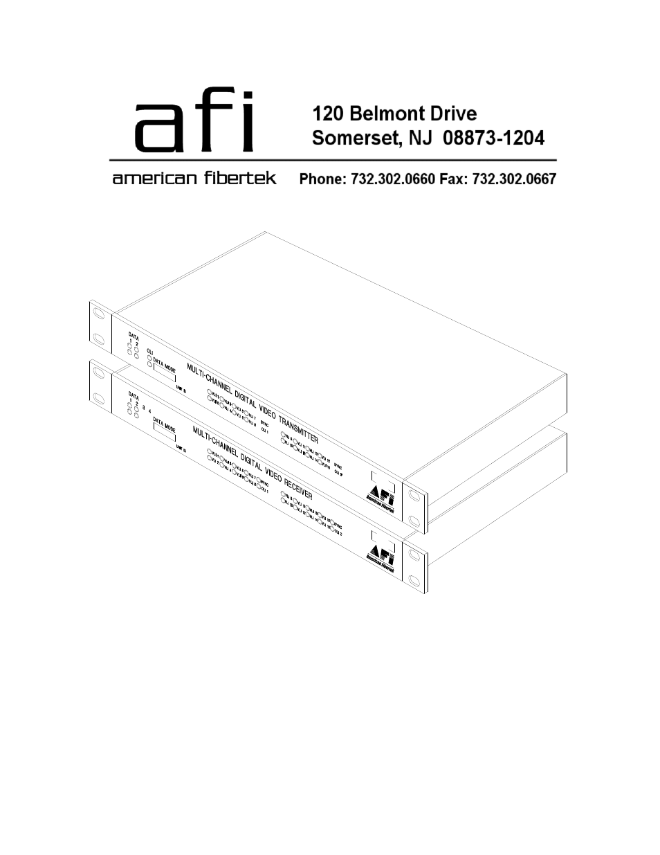 American Fibertek MRR-91600C-283 User Manual | 7 pages