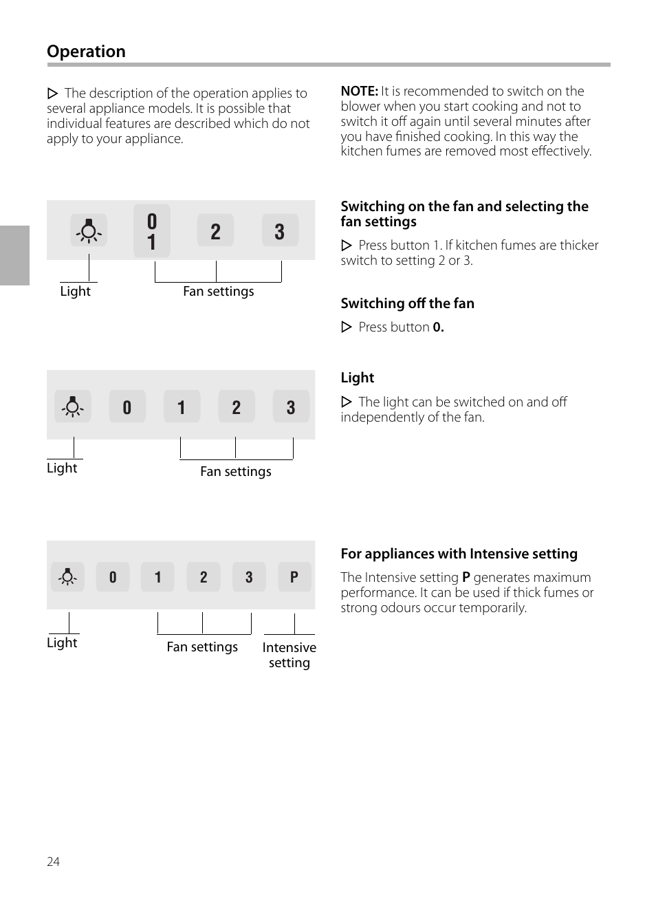 Operation | Neff D72E34N0 User Manual | Page 24 / 108