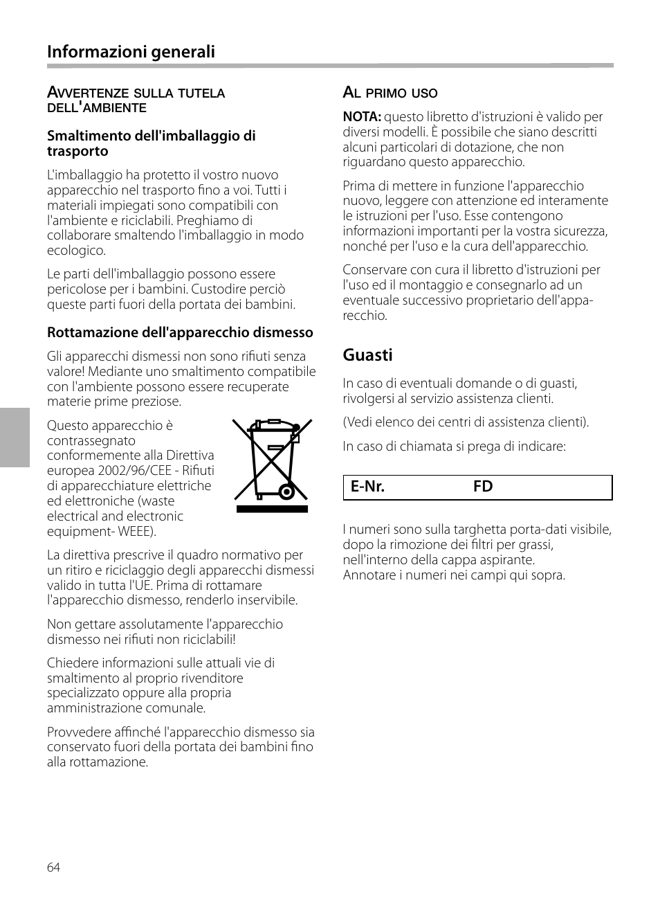 Neff D72E34N0 User Manual | Page 64 / 108