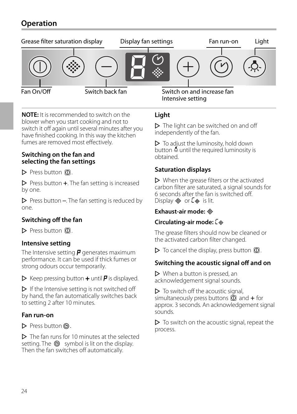 Operation | Neff D72F58N0 User Manual | Page 24 / 108