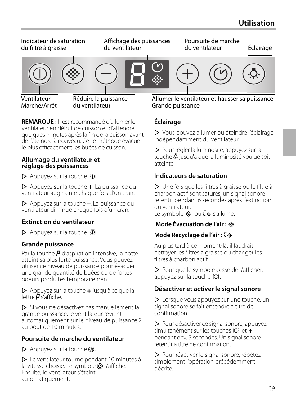 Utilisation | Neff D72F58N0 User Manual | Page 39 / 108
