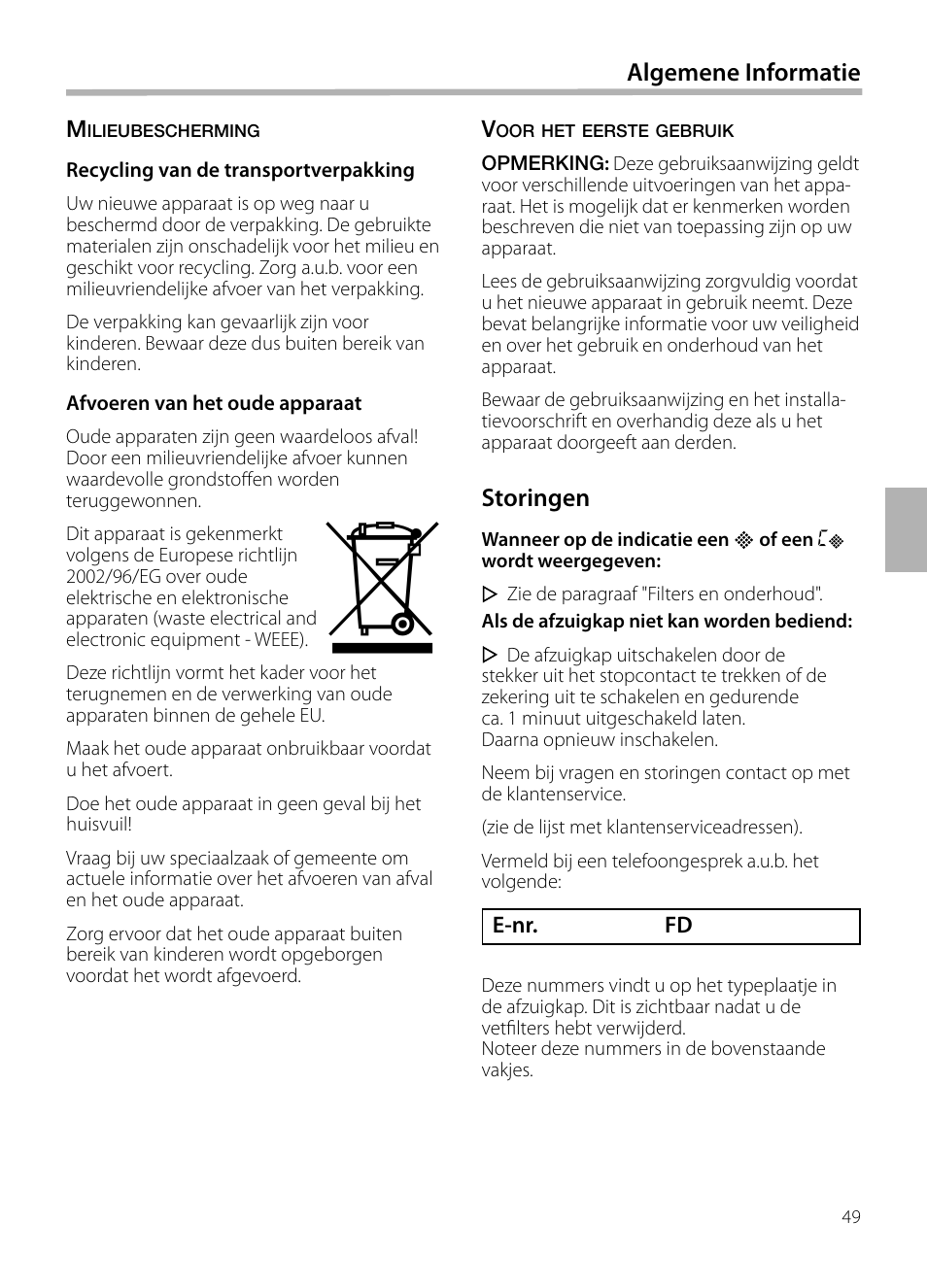 Neff D72F58N0 User Manual | Page 49 / 108