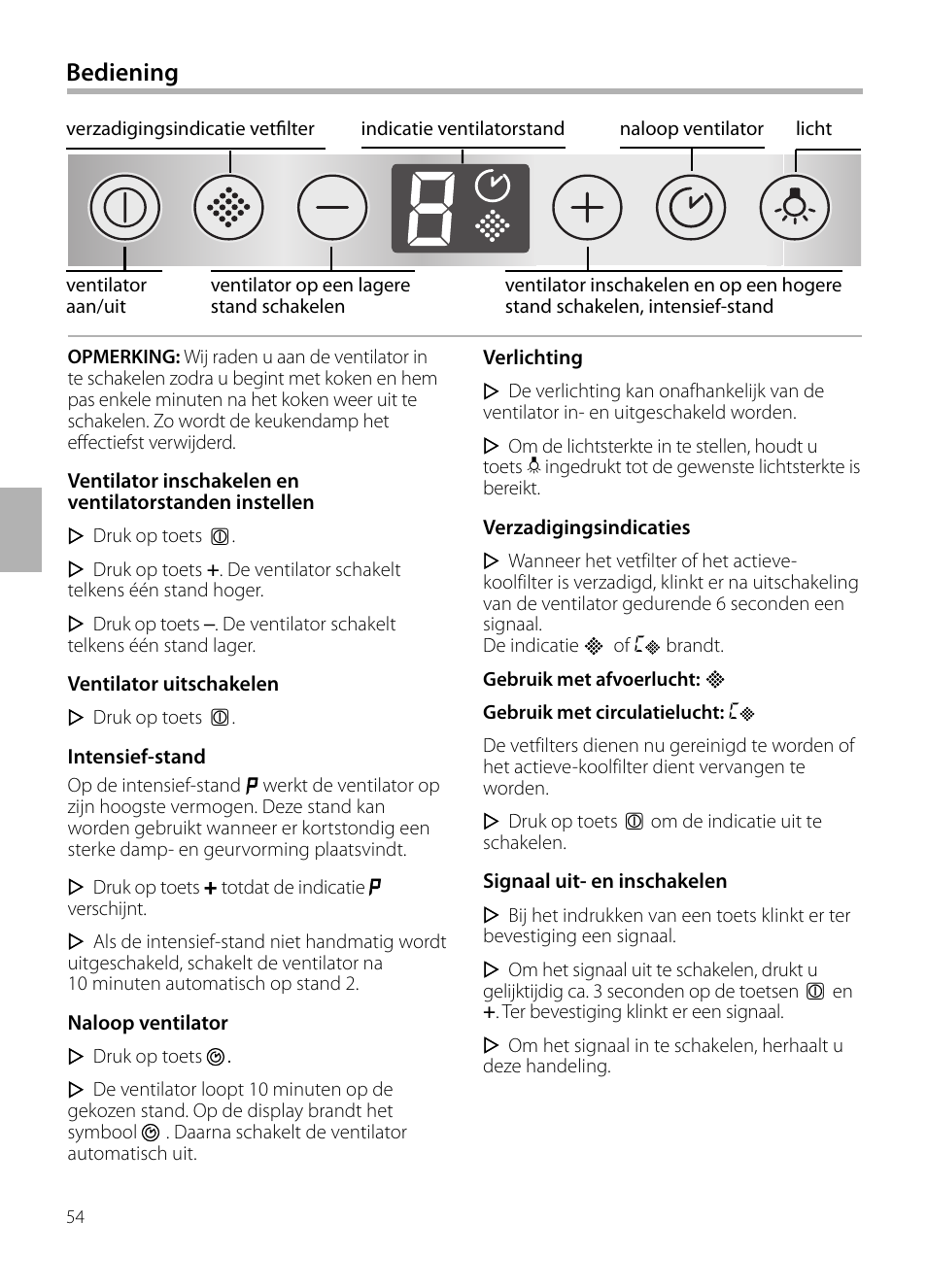 Bediening | Neff D72F58N0 User Manual | Page 54 / 108