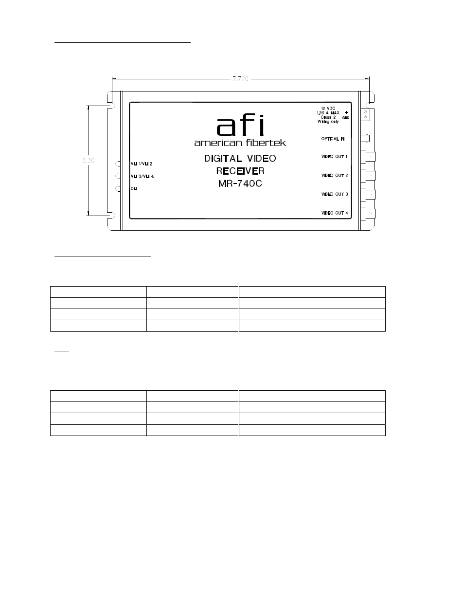 Af i | American Fibertek MR-740C User Manual | Page 3 / 4