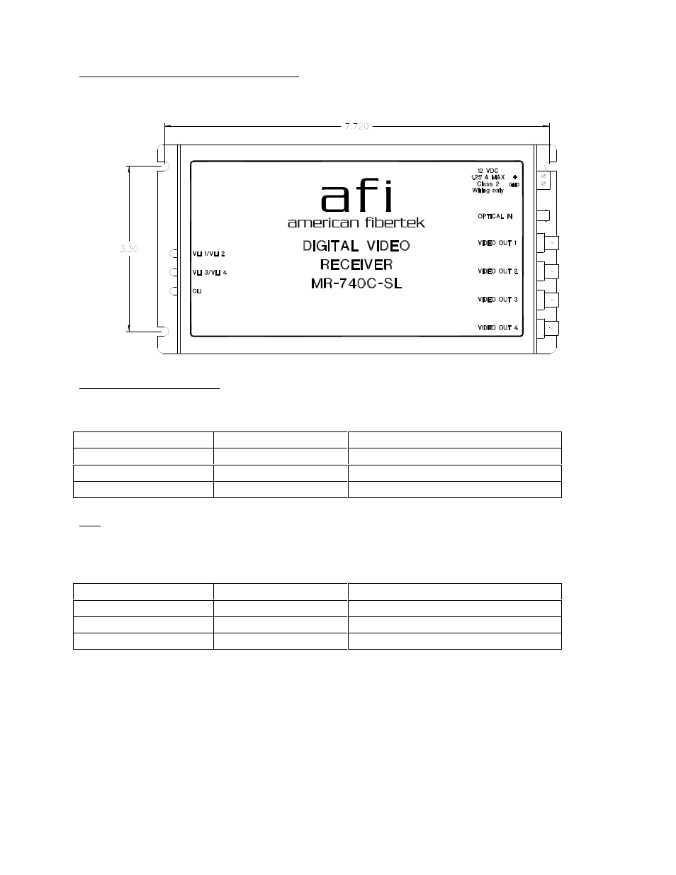Af i | American Fibertek MR-740C-SL User Manual | Page 3 / 4